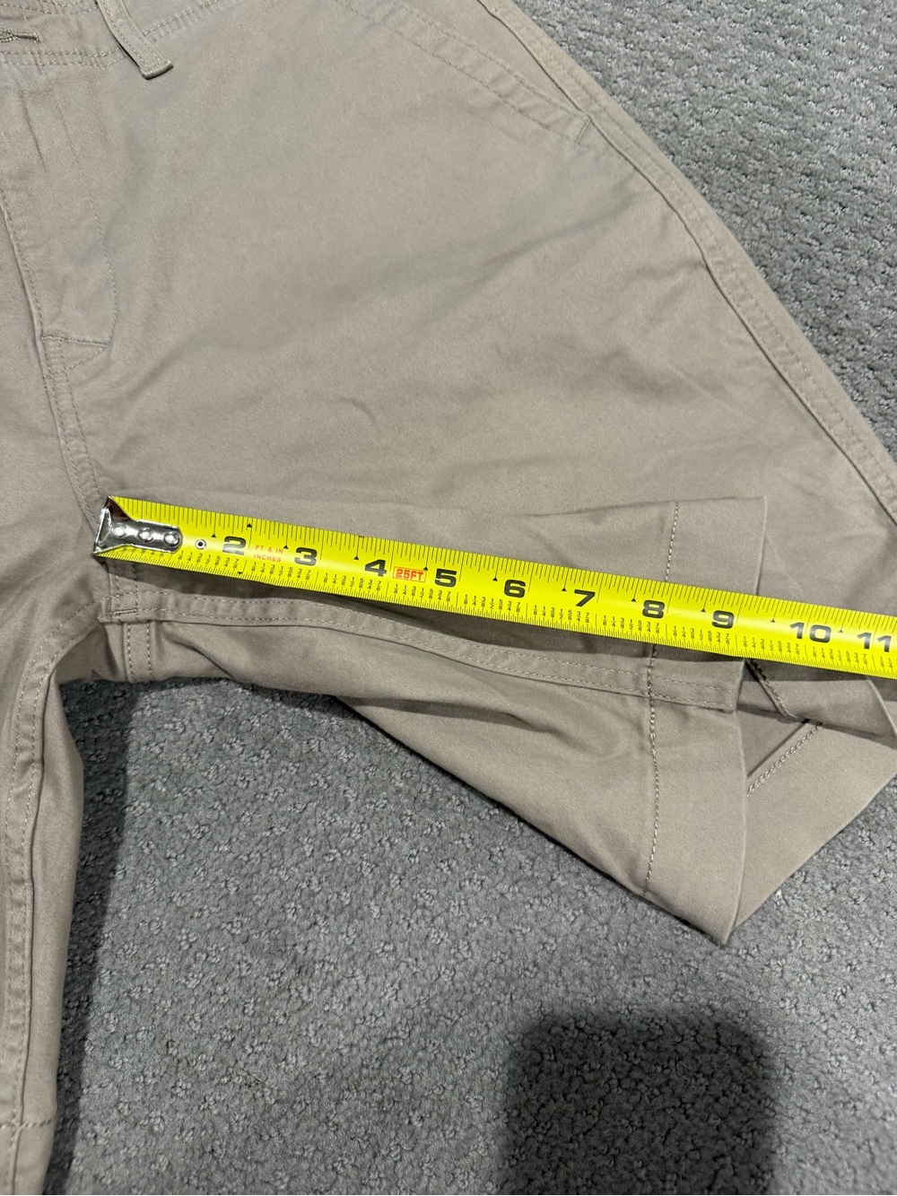Lucky Brand Men's Tan Flat-Front Shorts - Picture 5 of 6